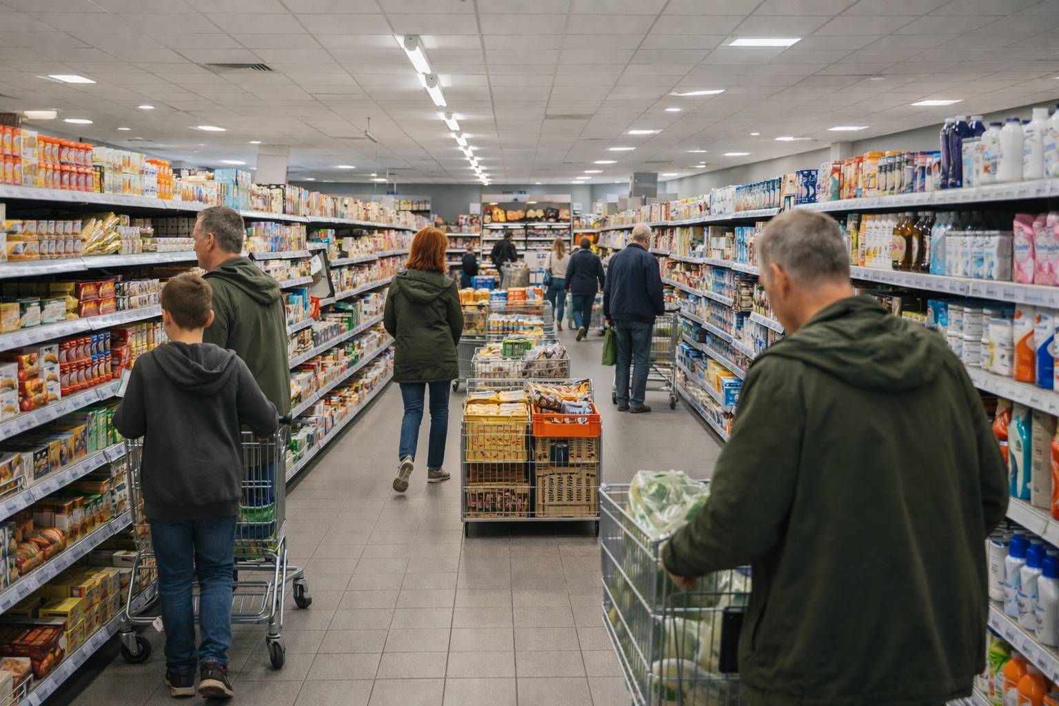 Aan het eind van de middag in de supermarkt in Emmen - Lidl openingstijden Emmen