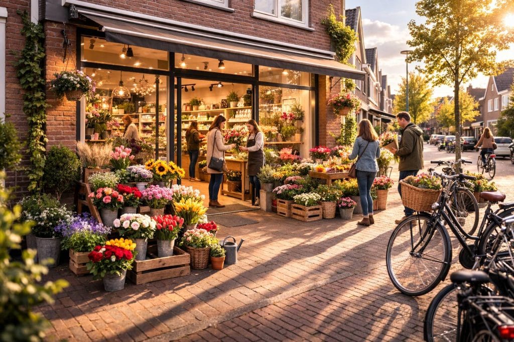 Bloemenpracht in een winkel in Emmen