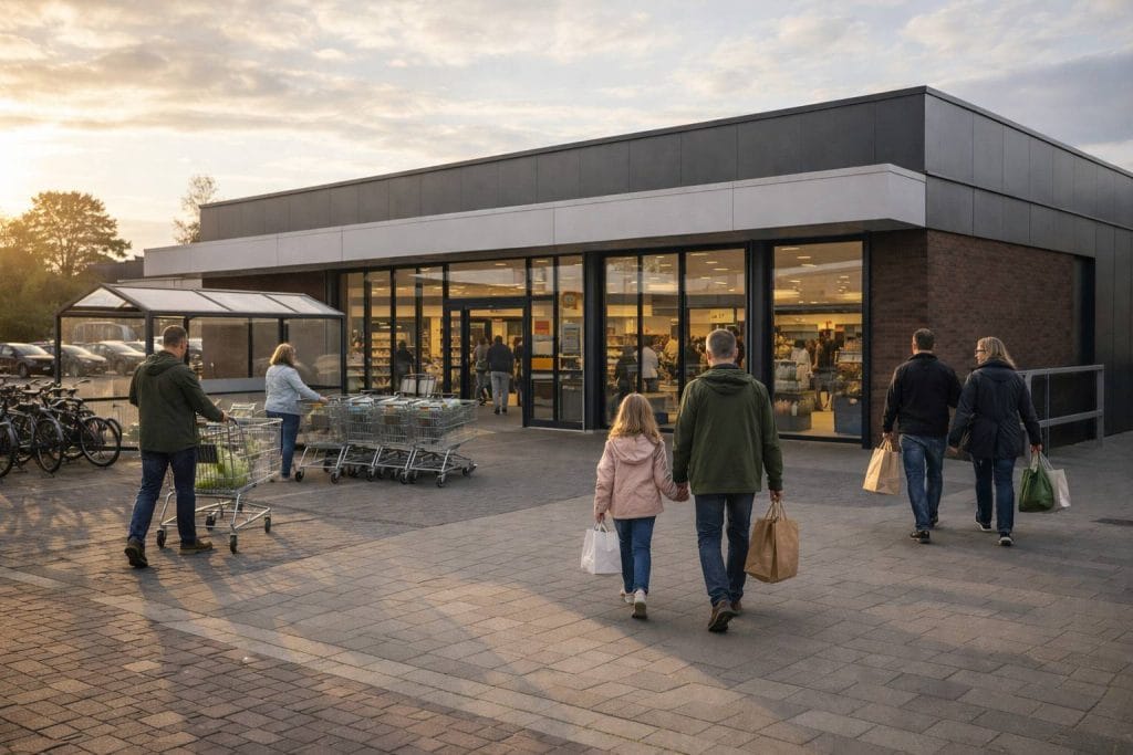 Boodschappen doen in Emmen gangpad