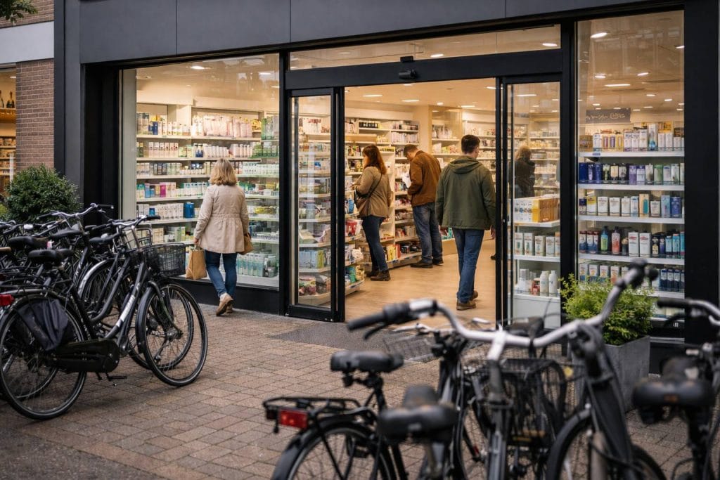 Drukte in een drogisterij in Emmen