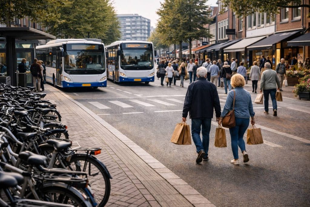 Fietsen, bussen en winkelen in Emmen