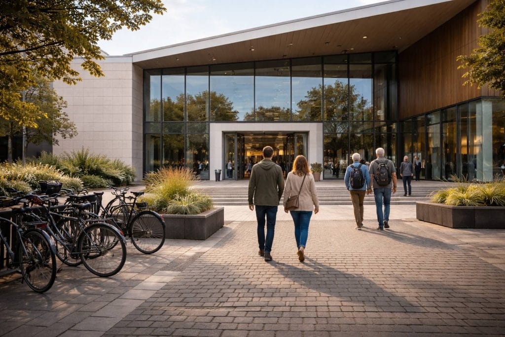 Museumbezoekers die kunst ontdekken