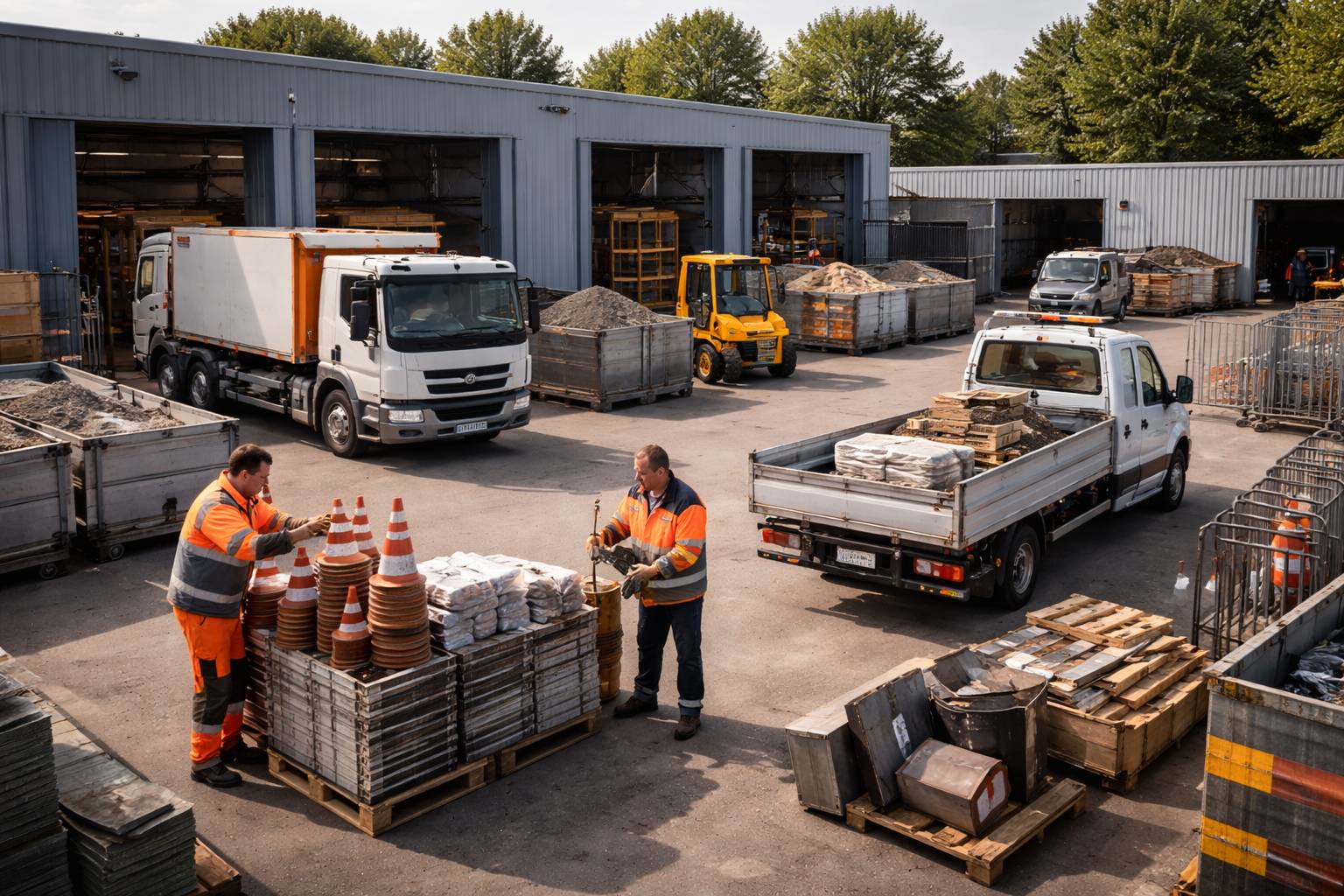 Werknemers organiseren zich op een druk serviceterrein - Gemeentewerf openingstijden Emmen